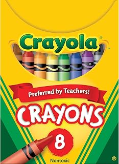Crayola Standard Crayon Set, Assorted Colors, Box Of 8