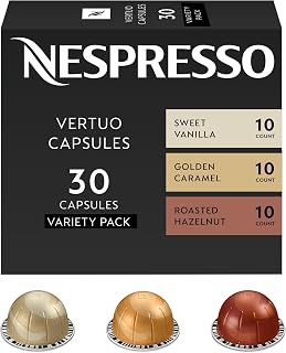 Nespresso Vertuo, Barista Flavored Pack, Medium Roast, 30-Count Coffee Pods