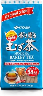 ITO EN Mugicha Roasted Barley Tea, 54 Count Tea Bags, Caffeine Free