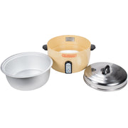 Town RiceMaster Rice Cooker/Steamer electric 55 cup capacity by Town Food Service – 55.0 cups, Stainless Steel, Beige, Model 57155