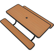 6' Picnic Table by Global Industrial – Recycled Plastic & Steel, Tan, Model 271668