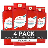 High Endurance Body Wash for Men by Old Spice – 4 Count (Pack of 1), RED