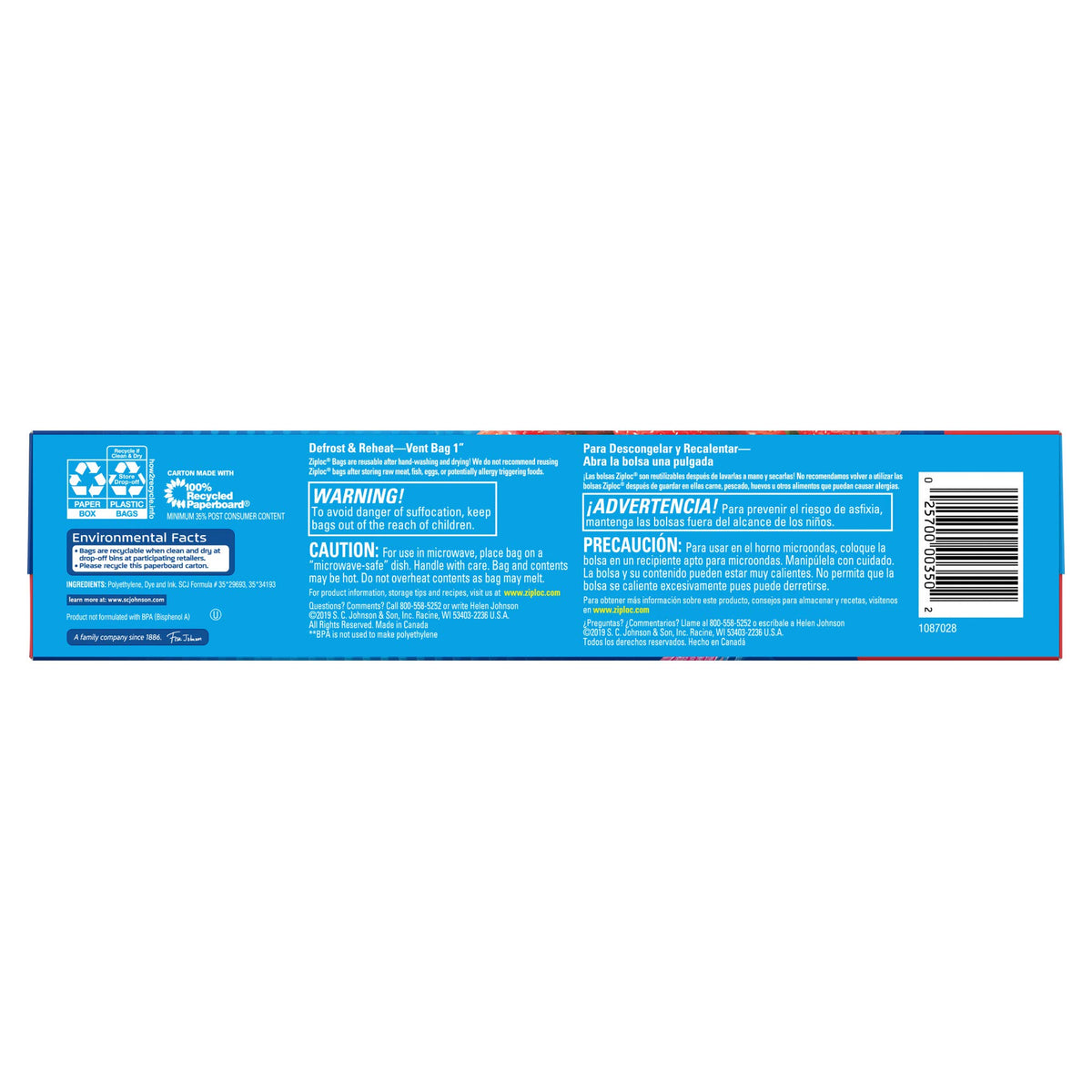 Storage Bags with New Grip 'n Seal Technology by Ziploc – 19 Count, 1.0 gallons, Plastic, Clear