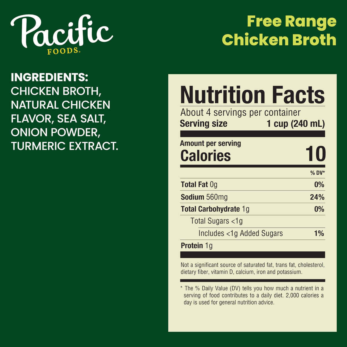 Broth Chicken Natural Free Range, 32 Fl Oz by Pacific Foods – 32 Ounce (Pack of 1), Model 39487