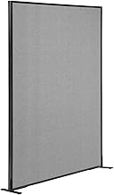 Global Industrial Freestanding Office Partition Panel, 48.25"W x 72"H, Gray