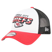 Toddler White/Blue Detroit Lions Streak 9FORTY A-Frame Adjustable Hat by New Era – Polyester, Detroit Lions, White, Model Nfl Toddler Streak A-frame 9forty