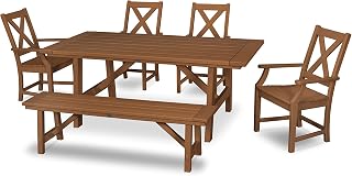 Polywood Braxton Dining Set, Teak