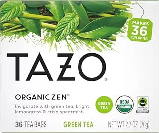 TAZO Tea Bags, Green Tea, Regenerative Organic Zen Tea, 36 Count