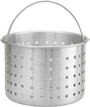 Winco 60 qt Silver Steamer Aluminum Steaming basket