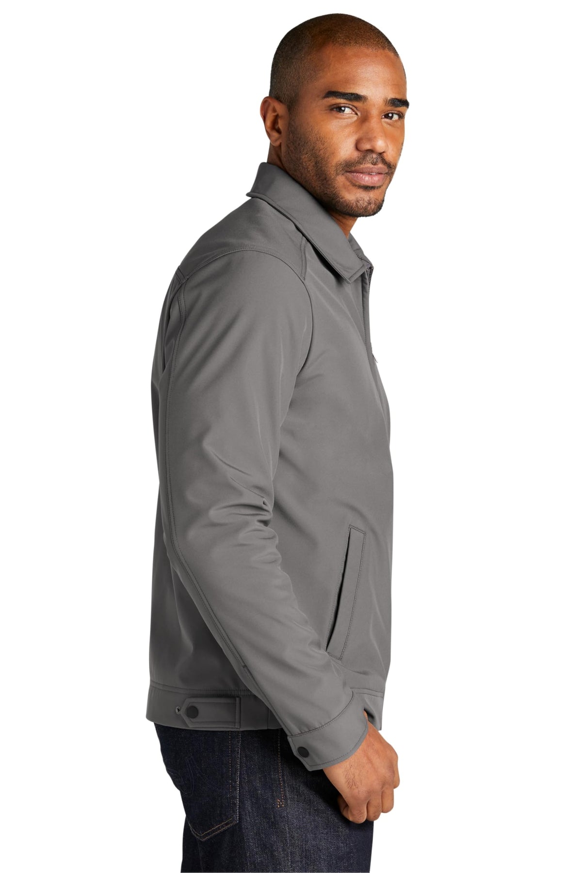 Mechanic Soft Shell Jacket by Port Authority – Small, Polyester, Deep Smoke, Model J417