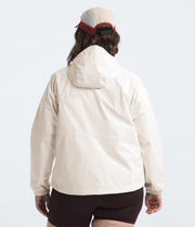Women's Antora Rain Hoodie by The North Face – Medium, Polyester, White Dune, Model NF0A7QF1