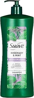 Suave Invigorating Shampoo with Rosemary & Mint, Refreshing & Replenishing Care for Healthy-Looking Hair, No Parabens, Phthalates, or Dyes, 28 FL OZ Bottle