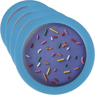 Wilton Round Cookie Cutter, STD, Blue (Pack of 4)
