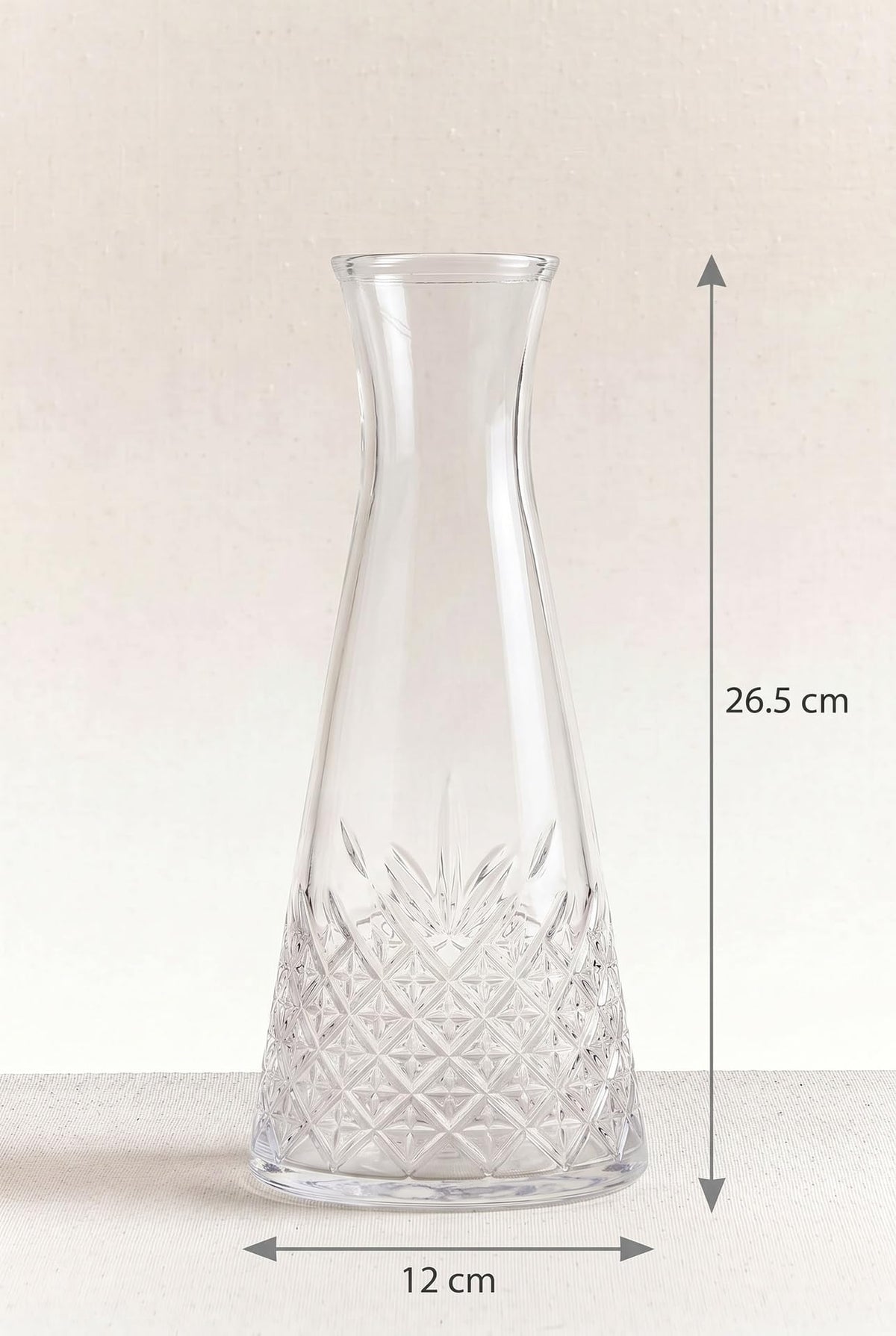 Timeless Glass Carafe by Pasabahce – 9.8 Ounces, 290 milliliters, Glass, Clear, Model 5745410