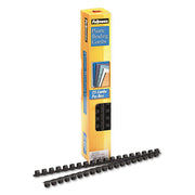 Fellowes 3/8" / 3/8", 25 Pack / Black Combs & Spines