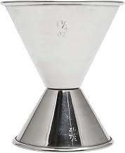 Thunder Group 3/4 & 1 1/2 oz Steel jigger, comes in each