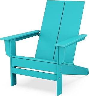 Polywood Contemporary Modern Oversized Adirondack Chair in Aruba