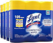 Lysol Disinfecting Wipes, Lemon & Lime Blossom, 105 Wipes (3 Packs of 35 Wipes)