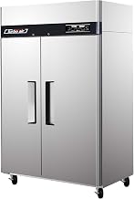 Turbo Air JRF45 39.2 cu.ft Dual Temperature Unit with 2 Solid Doors Digital Temperature Control System High Tech Monitor Two Separate Refrigeration Systems and Stainless Steel Cabinet Construction