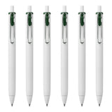 one Retractable Gel Pens by Uni-Ball – 1 Count (Pack of 6), Gel Ink, Green Black, Model 71702