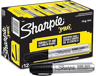 15001 Sharpie Pro King Size Chisel Tip Permanent Markers, 36 Markers