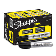 15001 Sharpie Pro King Size Chisel Tip Permanent Markers – 3 Pack, Plastic (Body), Felt/Fiber (Tip), Black, Pack of 3, Model SAN15001-YCU-3PACK
