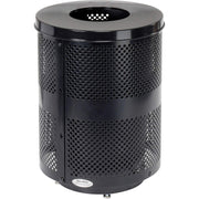 Global Industrial Black / Industrial / 36.0 gallons Outdoor Trash Cans