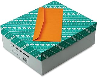 Quality Park Kraft Envelopes, #14, 5 x 11.5, Gummed Closure, 28lb, 500 Envelopes (11562)