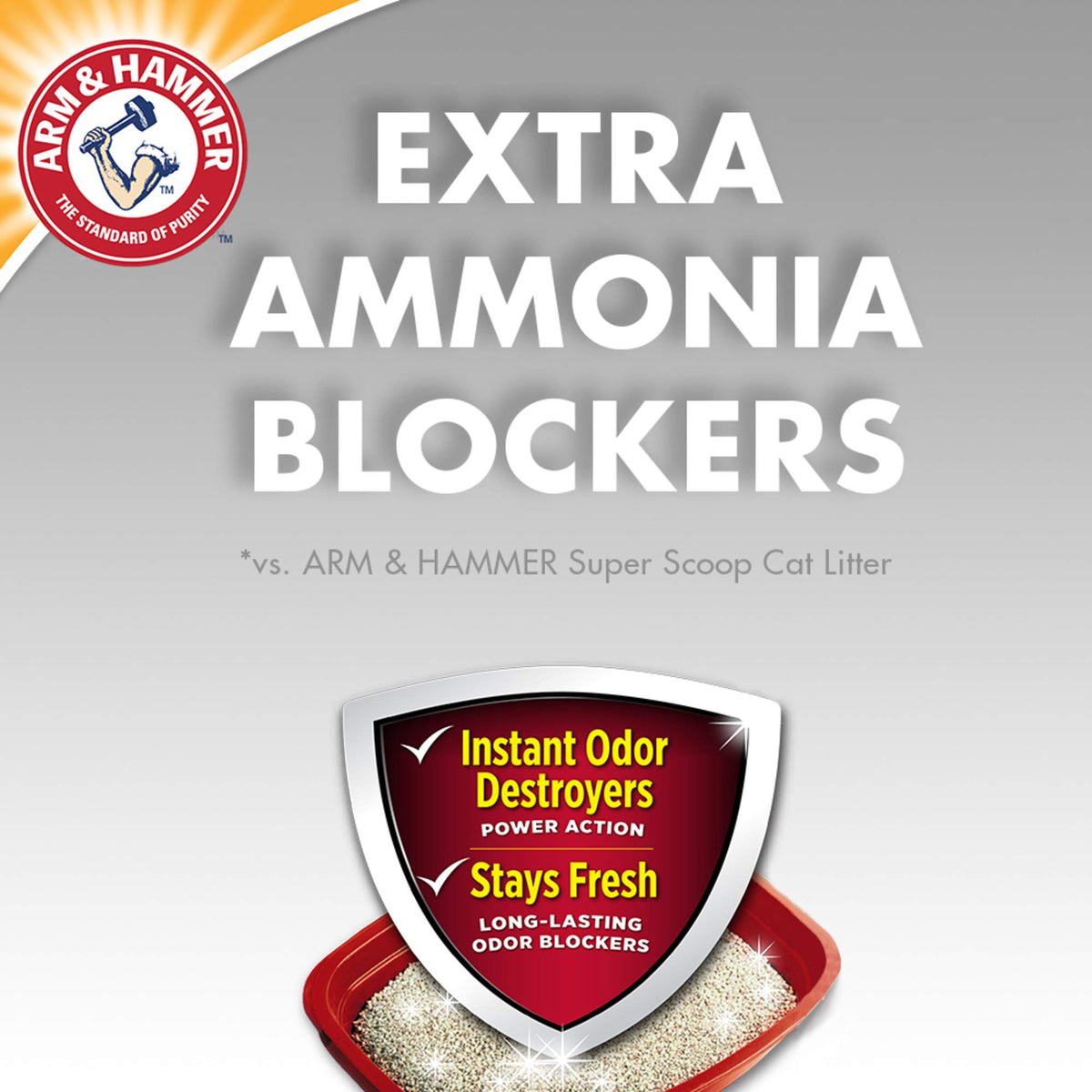 MultiCat Clumping Litter by ARM & HAMMER – 26.3-lb, 26.3 pounds, Clay, Model 718406