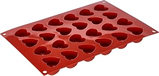 Silikomart Silicone Classic Collection Mold Shapes, Indent Heart, Small