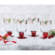 Pfaltzgraff Winterberry Water Goblets, 14 Ounces, Set of 4