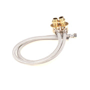 Inlet Kit with 1/2-Inch Npt Nipple by T&S Brass – 24 inches (Length only), Stainless Steel, Silver, Model B-0230-KIT