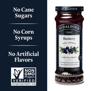 Blueberry Fruit Spread - 10oz - 100% from Fruit by ST. DALFOUR – 10 Ounce (Pack of 6), Pack of 6, Model 95724
