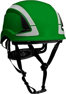 3M DBI-SALA Safety Helmet, Type II with SecureFit, Green, Non-Vented