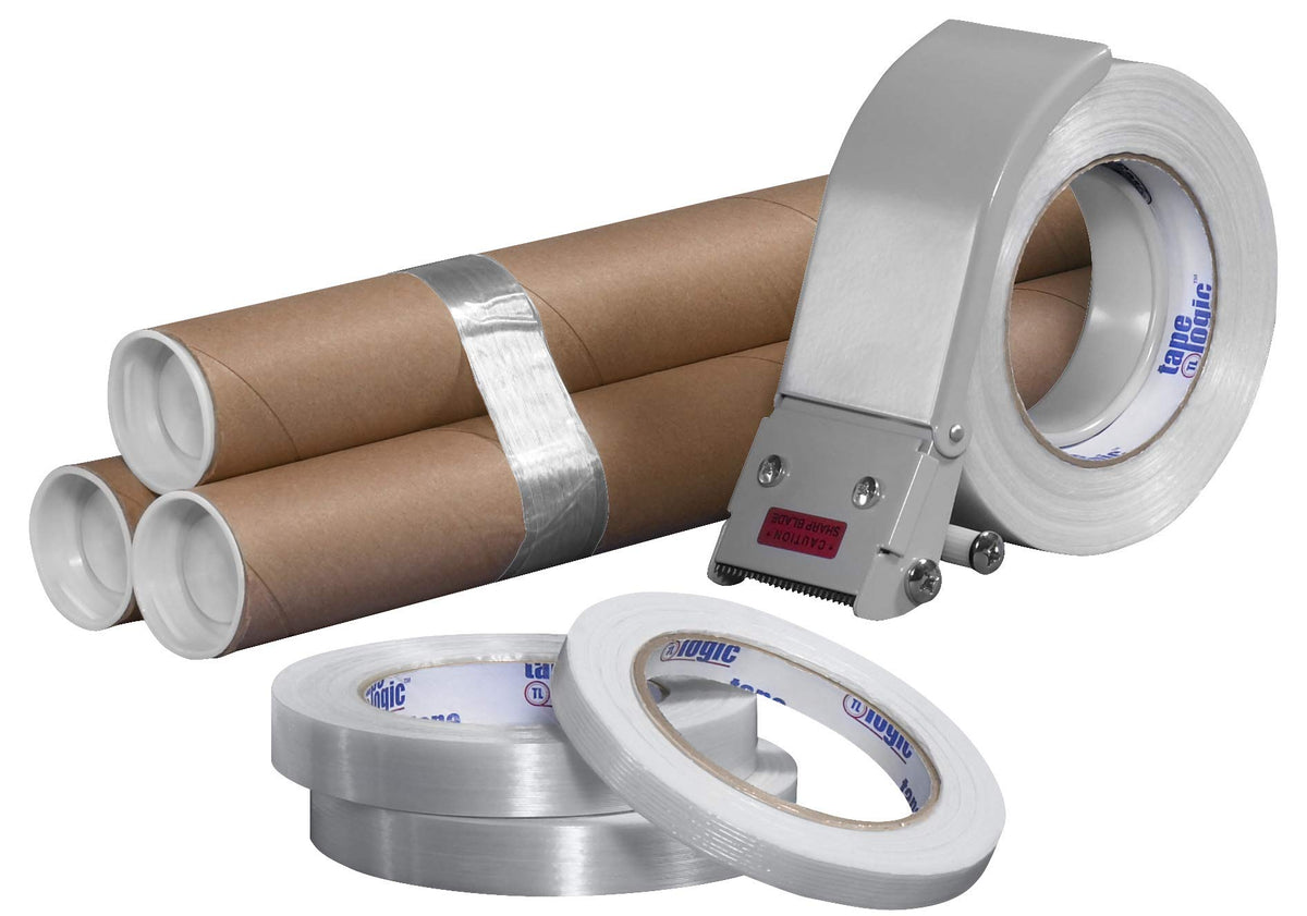 Clear 1300 Strapping Tape by Tape Logic – 2 Inches Width x 60 Yards Length, Polypropylene, Clear, Pack of 24, Model TLT9171300