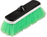 Carlisle FoodService Products Vehicle Wash Brush Head, Flo-Thru Water Feed, Vinyl Bumper, Green (Pack of 12)