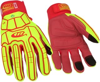 Ansell RINGERS R-167 Industrial Gloves - Size 9, Red (Pair of 1)