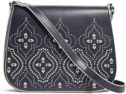 Vera Bradley Womens Laser-Cut Saddle Crossbody Morocco Navy One Size