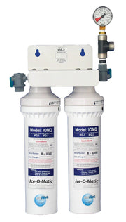 Commercial Duel Water Filter Assembly by Ice-O-Matic – 16*10*7, 2400.0 pounds, Iron, White, Model IFQ2