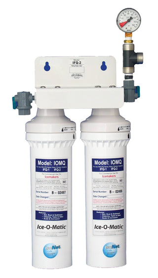 Commercial Duel Water Filter Assembly by Ice-O-Matic – 16*10*7, 2400.0 pounds, Iron, White, Model IFQ2