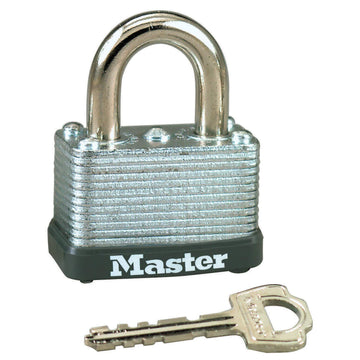 1-1/2" No. 22 Warded LaminatedPadlocks by Master Lock – Alloy Steel, Multicolor, Model 22D