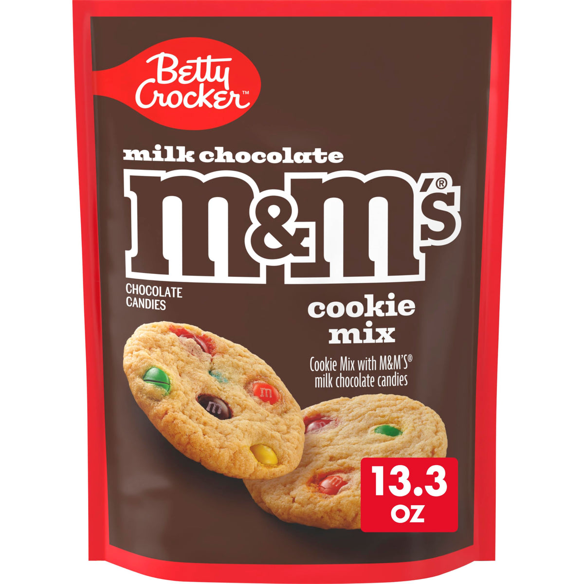 Cookie Mix with M&M's Milk Chocolate Candies by Betty Crocker – 13.3 Ounce (Pack of 1)