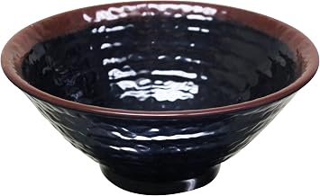 Thunder Group Tenmoku melamine dinnerware collection 30 oz, 7 1/2" soup bowl, comes in dozen