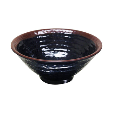 Tenmoku melamine dinnerware collection 30 oz by Thunder Group – 30.0 ounces, Melamine, Black brown, Model 5707TM