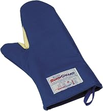 Flame Resistant Blue/Black Oven Mitt