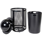 Global Industrial Black / 23.5 inches (Diameter) x 43 inches (Height) / Industrial Trash, Recycling & Compost