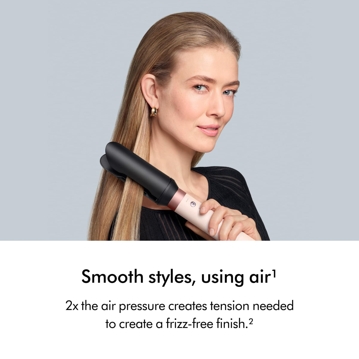 Airwrap Co-anda2x Multi-Styler and Dryer Curly+Coily in Ceramic Pink and Rose Gold by Dyson – Ceramic, Complete Diffuse for Curly to Coily Hair - Ceramic Pink, Model 598946-01