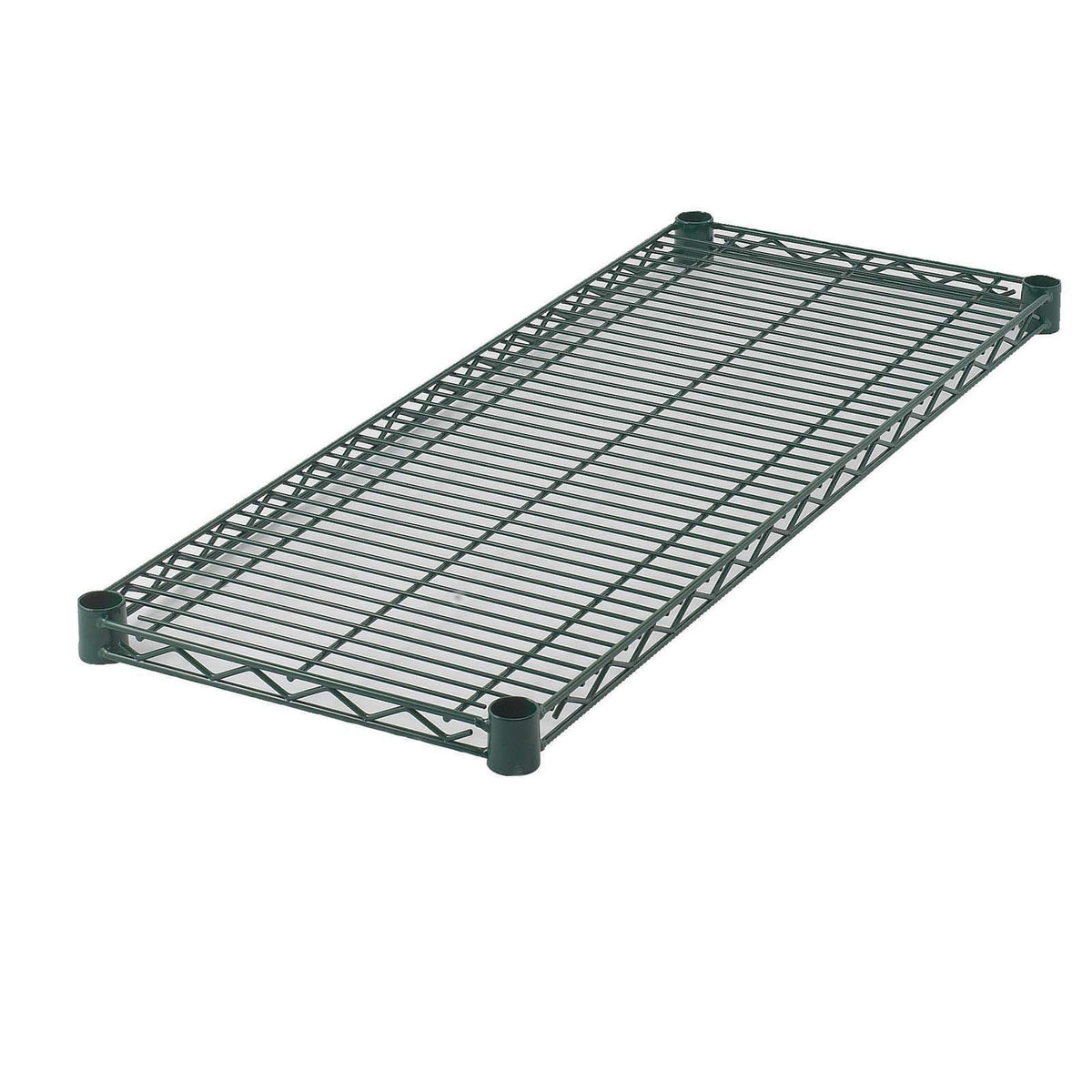 14" x 72" Wire Utility Shelf for Restaurants and Storage by Winco – 14" x 72", Stainless Steel, Green, Model VEX-1472