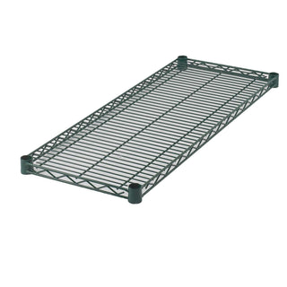 14" x 72" Wire Utility Shelf for Restaurants and Storage by Winco – 14" x 72", Stainless Steel, Green, Model VEX-1472