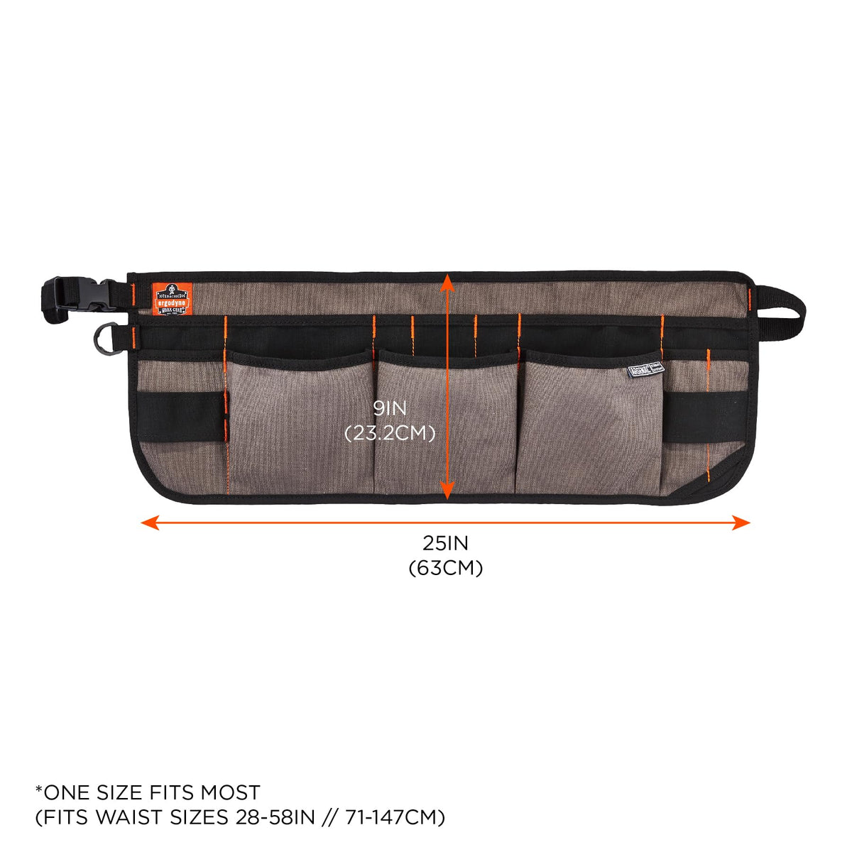 Arsenal 5707 Tool Work Waist Apron by Ergodyne – Waist, Cotton, Gray, Model 13698